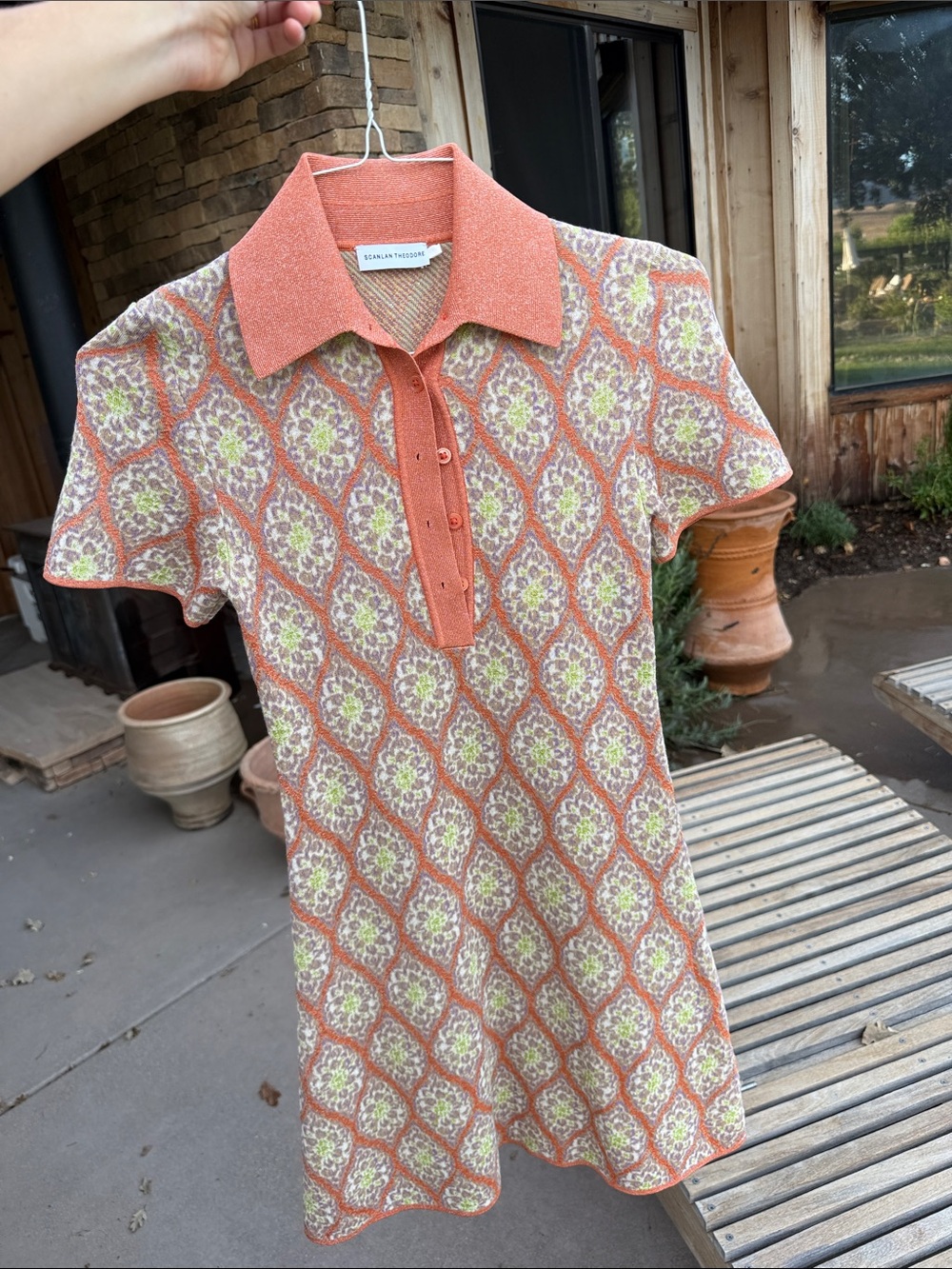 Scanlan Theodore Collared Mini Dress